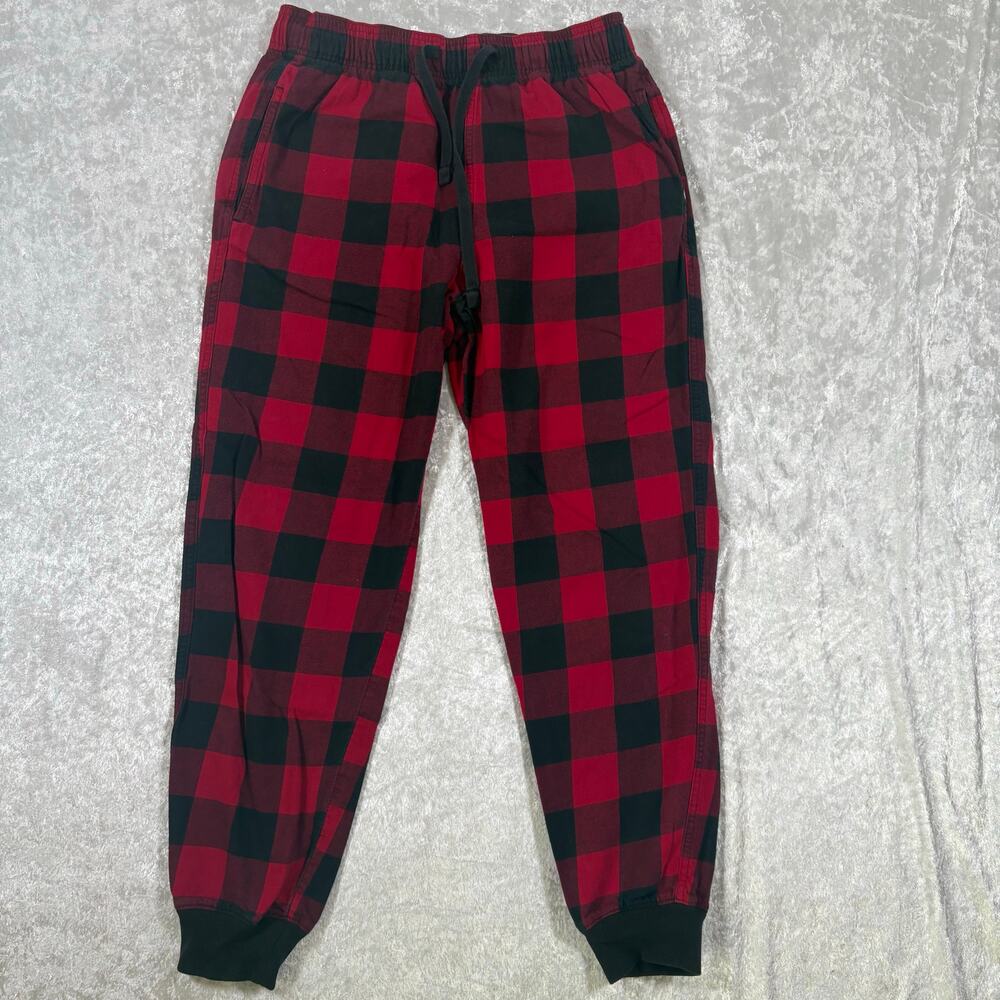 Hollister Womens Red Plaid Small Sleep Pajamas